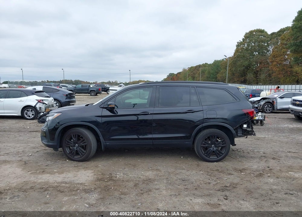 2022 HONDA PILOT AWD BLACK EDITION VIN: 5FNYF6H7XNB088182