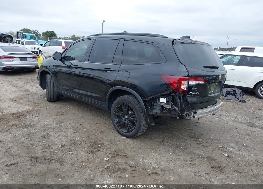 2022 HONDA PILOT AWD BLACK EDITION VIN: 5FNYF6H7XNB088182