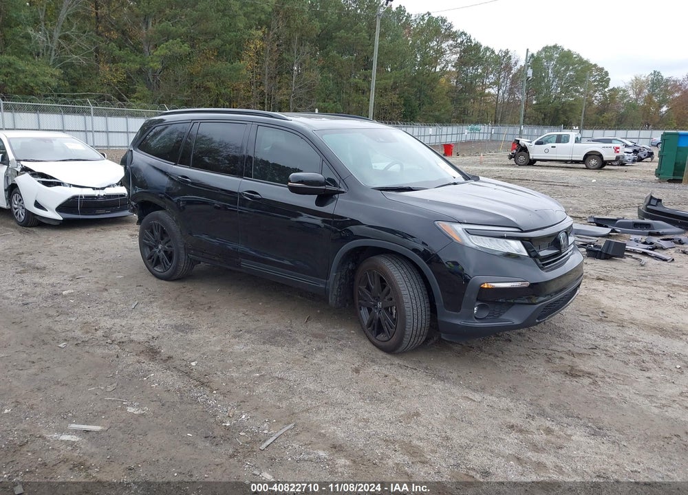 2022 HONDA PILOT AWD BLACK EDITION VIN: 5FNYF6H7XNB088182
