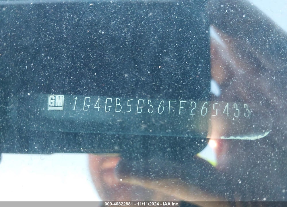 2015 BUICK LACROSSE LEATHER VIN: 1G4GB5G36FF265433