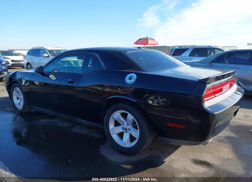 2012 DODGE CHALLENGER SXT VIN: 2C3CDYAG6CH258183