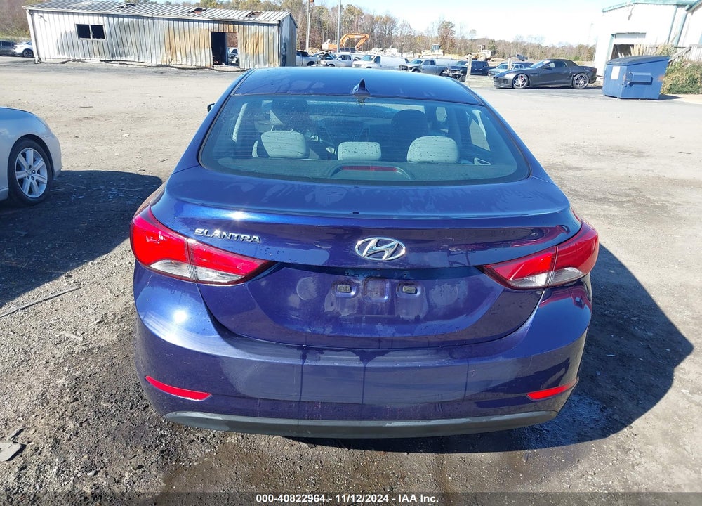2014 HYUNDAI ELANTRA SE VIN: 5NPDH4AE9EH538489