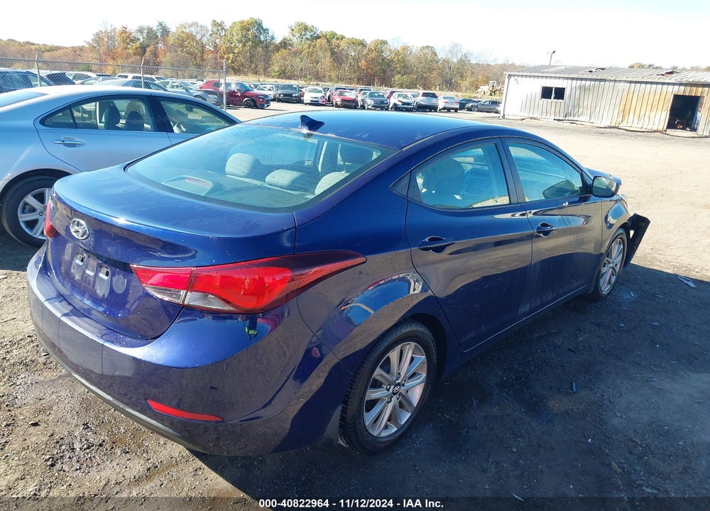 2014 HYUNDAI ELANTRA SE VIN: 5NPDH4AE9EH538489