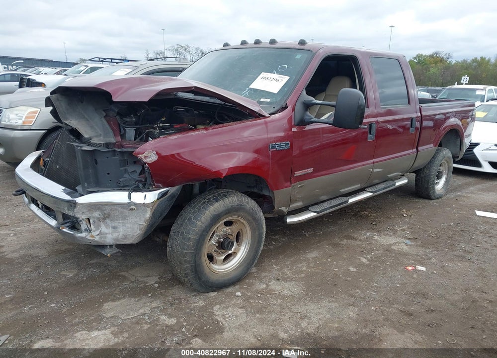 2004 FORD SUPER DUTY F-250 HARLEY-DAVIDSON/KING RANCH/LARIAT/XL/XLT VIN: 1FTNW21P04EC03880