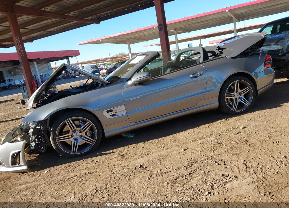 2009 MERCEDES-BENZ SL 63 AMG VIN: WDBSK70F09F146648