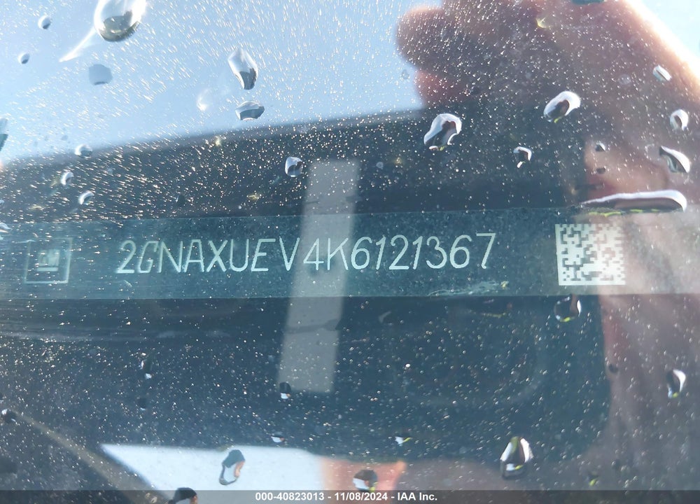 2019 CHEVROLET EQUINOX VIN: 2GNAXUEV4K6121367