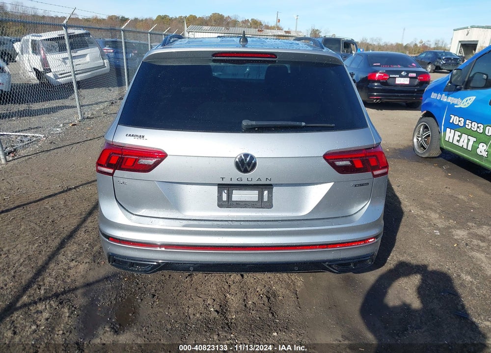 2022 VOLKSWAGEN TIGUAN 2.0T SE R-LINE BLACK VIN: 3VV8B7AX2NM018989