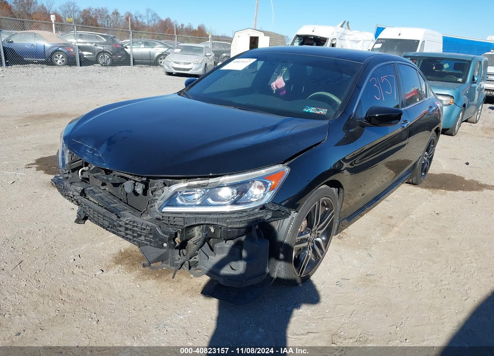 2016 HONDA ACCORD SPORT VIN: 1HGCR2F56GA228589