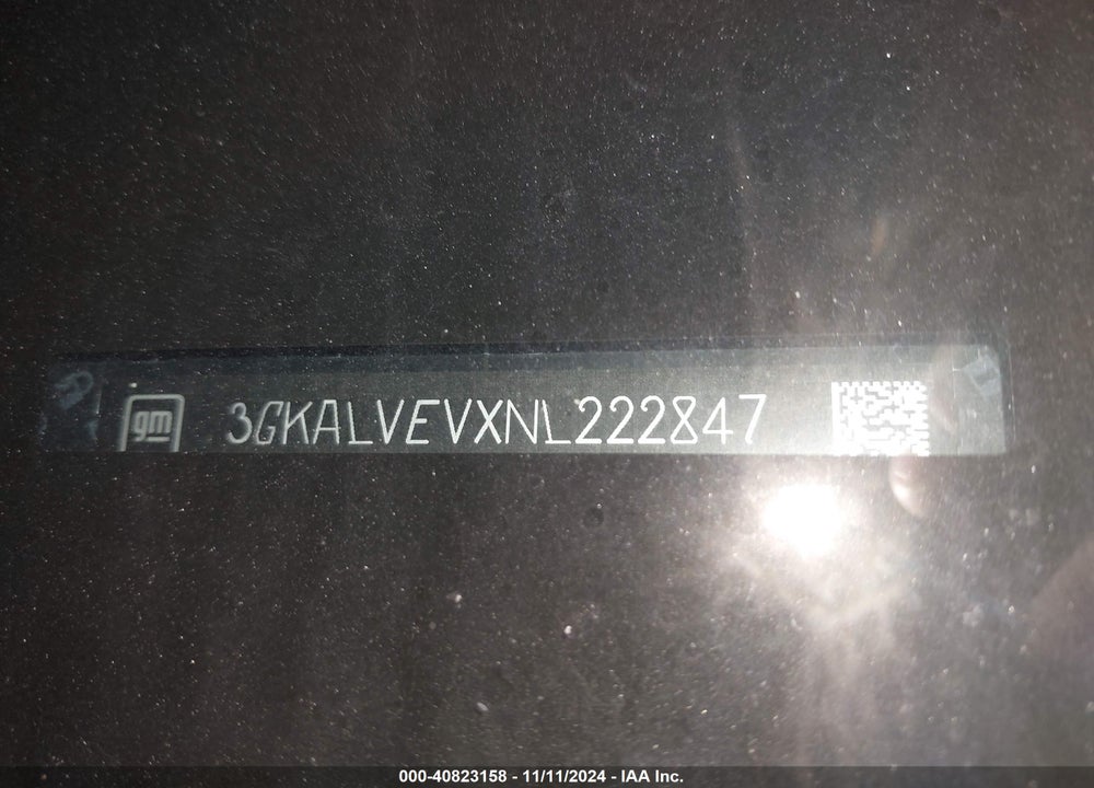 2022 GMC TERRAIN VIN: 3GKALVEVXNL222847