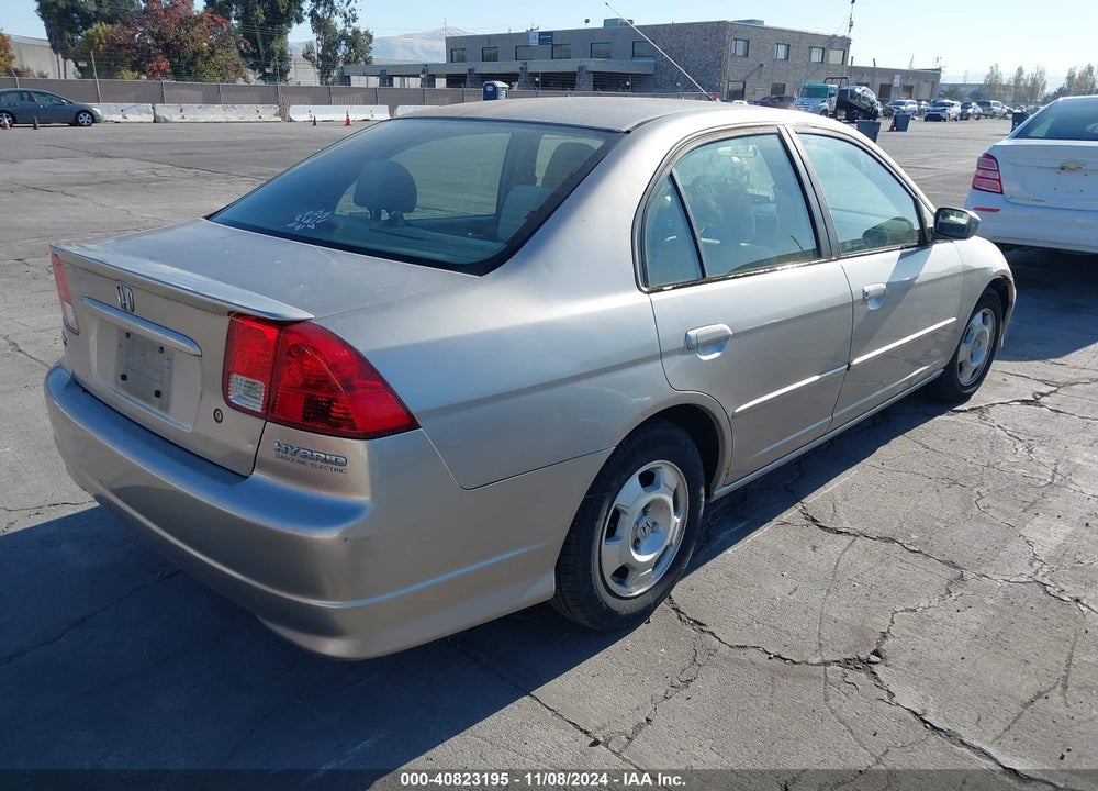 2004 HONDA CIVIC HYBRID W/ULEV (CVT) VIN: JHMES966X4S004193