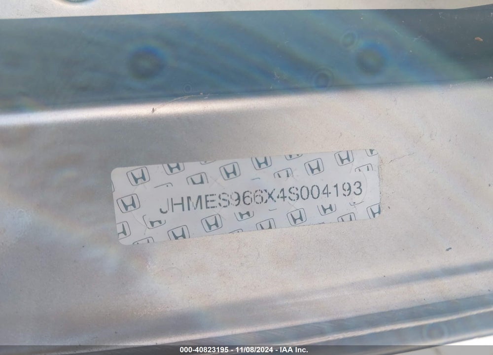 2004 HONDA CIVIC HYBRID W/ULEV (CVT) VIN: JHMES966X4S004193