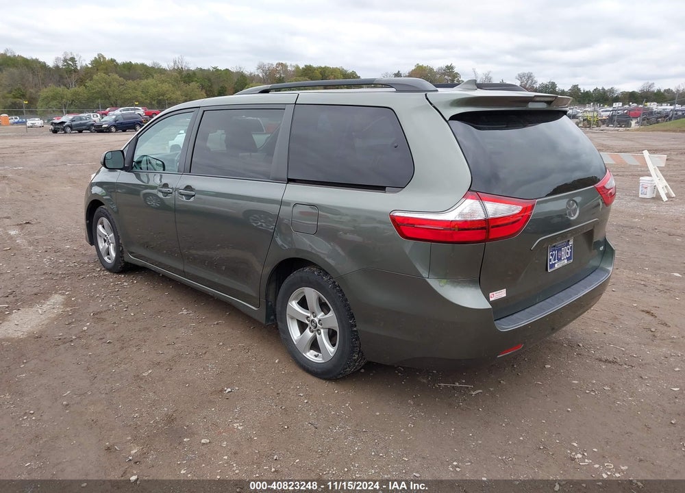 2019 TOYOTA SIENNA LE 8 PASSENGER VIN: 5TDKZ3DC0KS014873