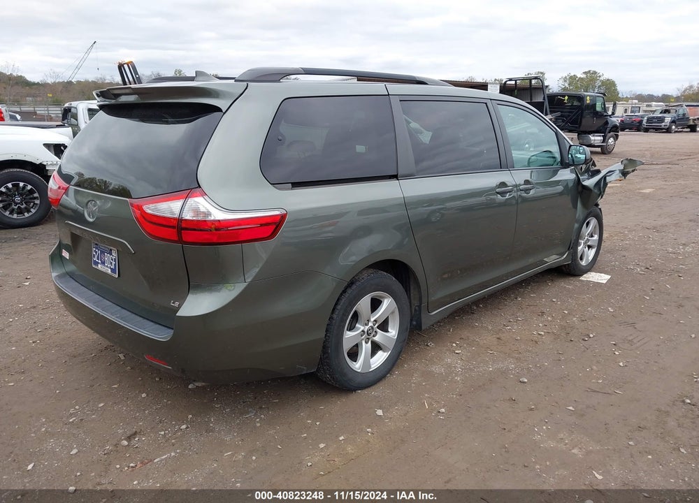 2019 TOYOTA SIENNA LE 8 PASSENGER VIN: 5TDKZ3DC0KS014873