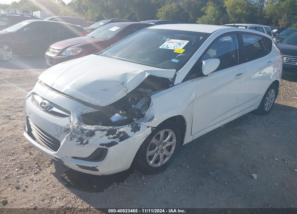 2012 HYUNDAI ACCENT GS VIN: KMHCT5AE6CU052334