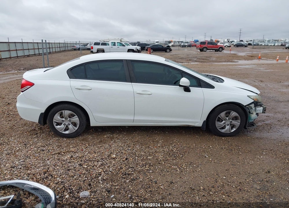 2013 HONDA CIVIC LX VIN: 2HGFB2F55DH596230