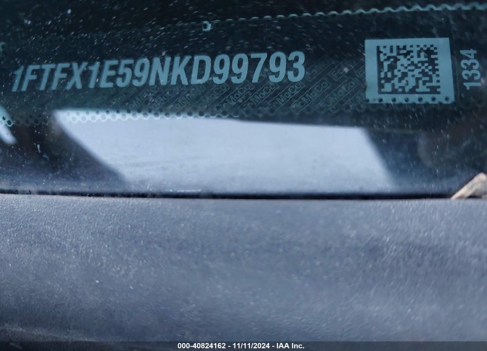 2022 FORD F-150 VIN: 1FTFX1E59NKD99793
