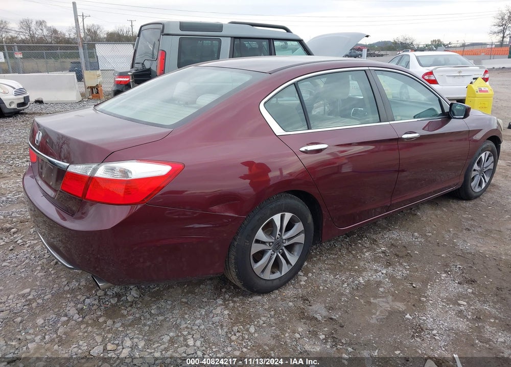 2013 HONDA ACCORD LX VIN: 1HGCR2F39DA018787