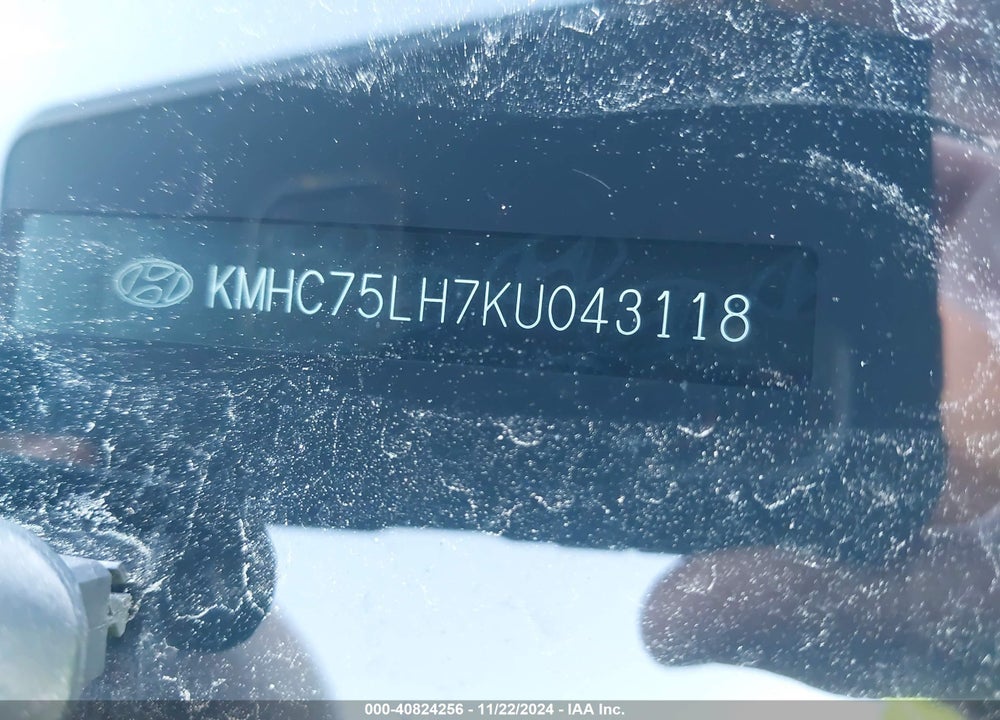 2019 HYUNDAI IONIQ ELECTRIC VIN: KMHC75LH7KU043118
