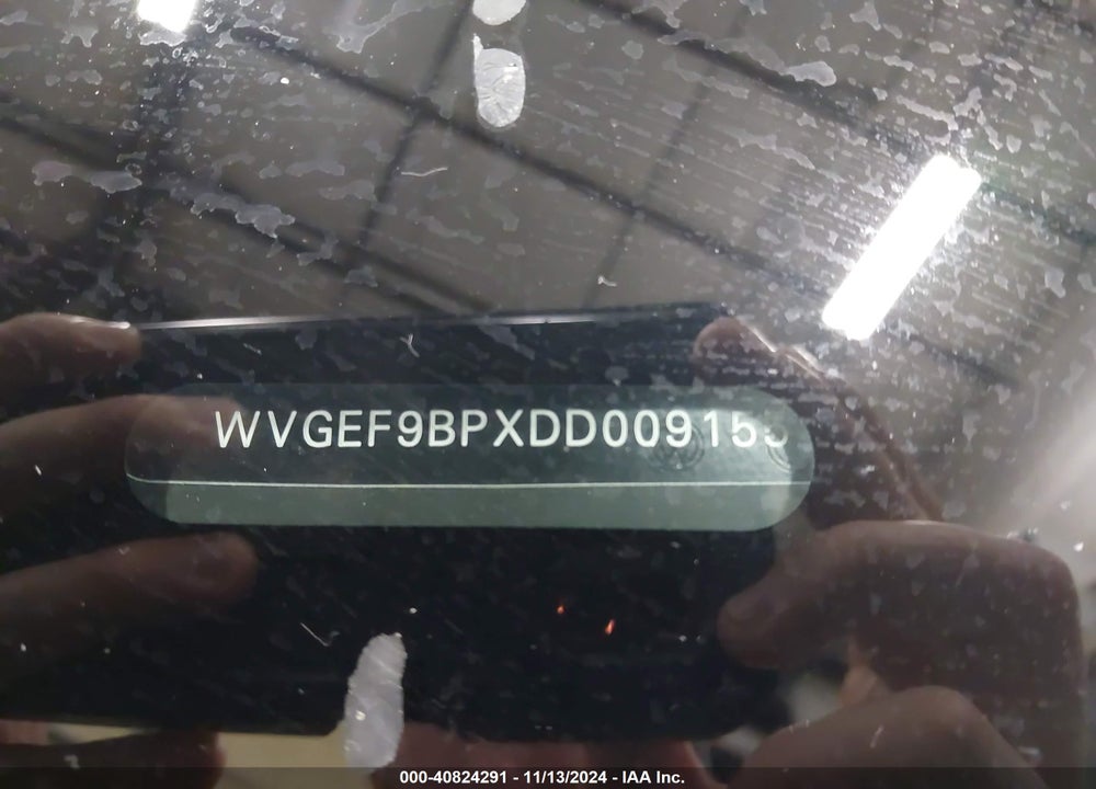 2013 VOLKSWAGEN TOUAREG VR6 SPORT VIN: WVGEF9BPXDD009155
