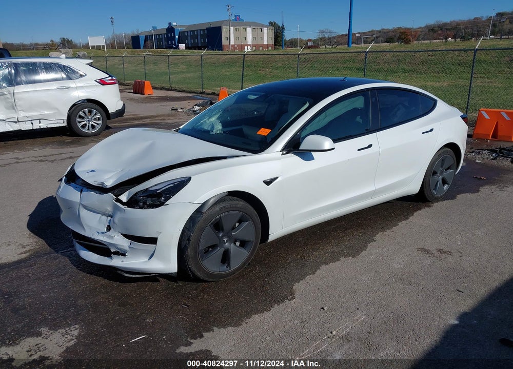 2021 TESLA MODEL 3 STANDARD RANGE PLUS REAR-WHEEL DRIVE VIN: 5YJ3E1EA6MF978497