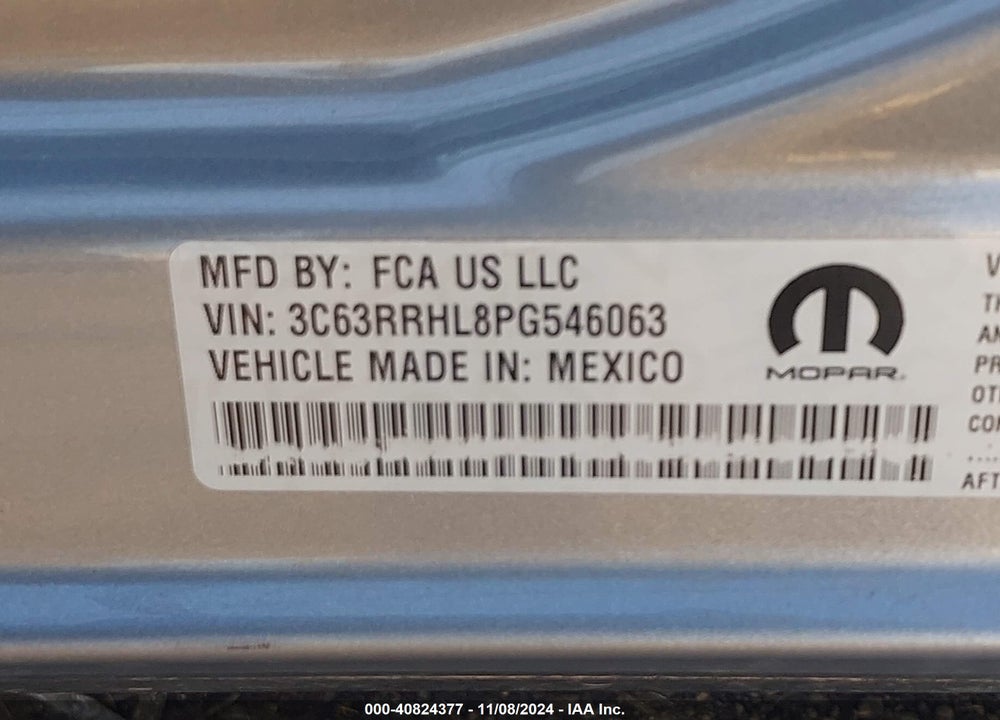 2023 RAM 3500 BIG HORN  4X4 8' BOX VIN: 3C63RRHL8PG546063