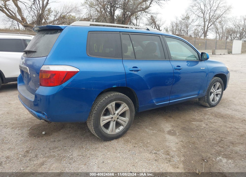 2008 TOYOTA HIGHLANDER SPORT VIN: JTEES43A882014316