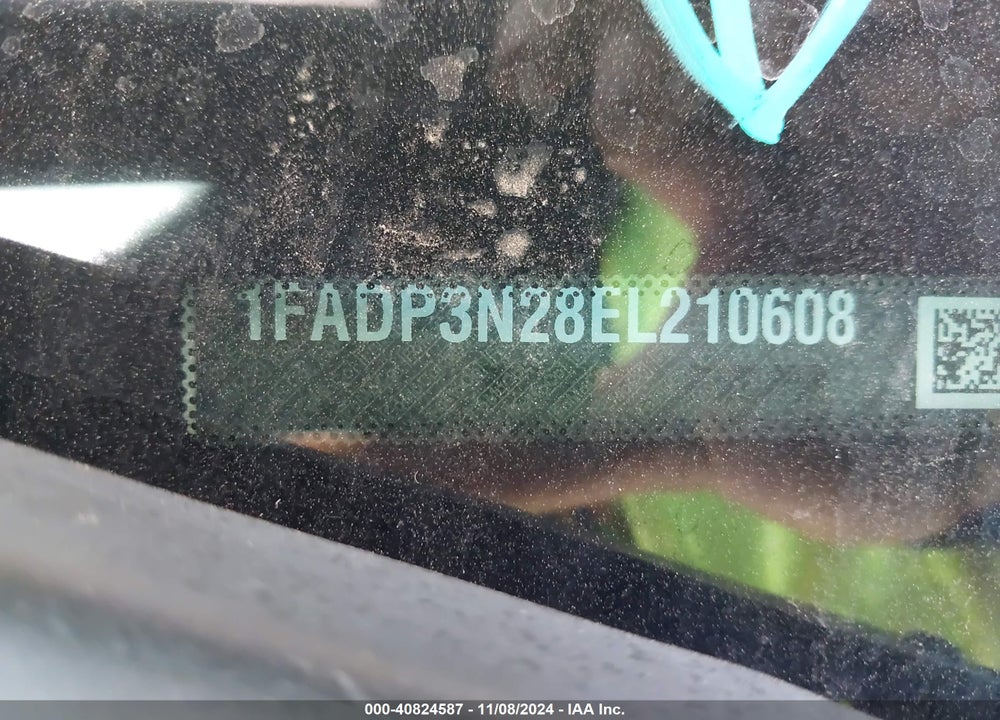 2014 FORD FOCUS TITANIUM VIN: 1FADP3N28EL210608