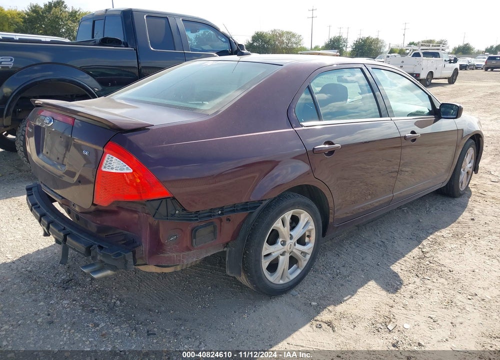 2012 FORD FUSION SE VIN: 3FAHP0HA7CR316775