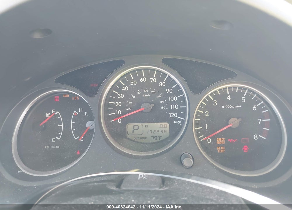 2006 SUBARU FORESTER 2.5X VIN: JF1SG63696H739634