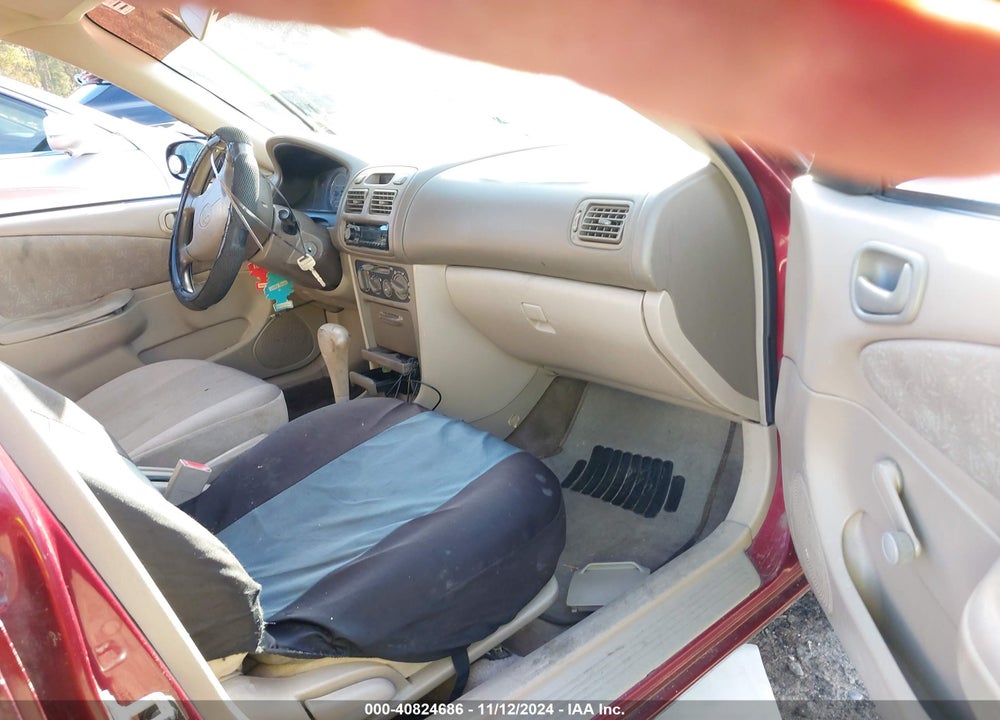 2000 TOYOTA COROLLA VE VIN: 2T1BR12E5YC376546