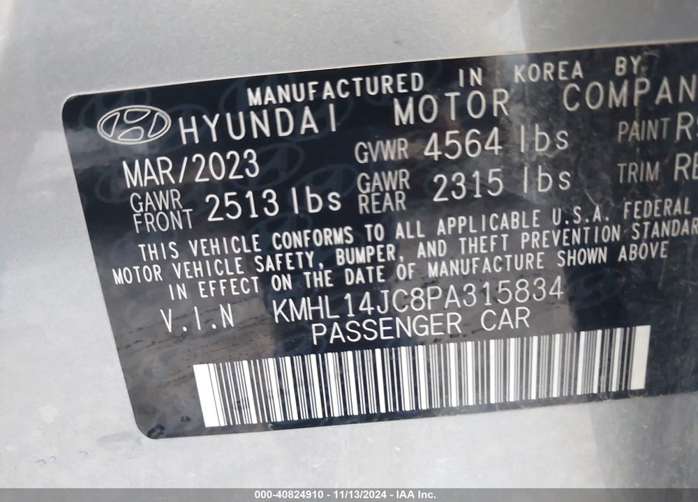 2023 HYUNDAI SONATA N LINE VIN: KMHL14JC8PA315834