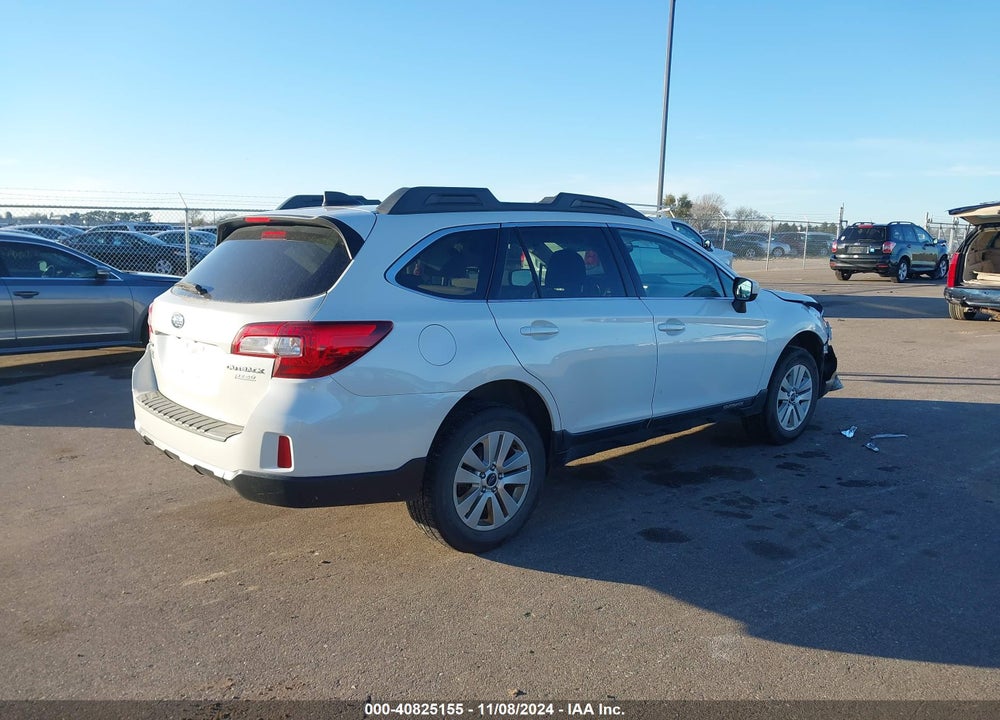 2017 SUBARU OUTBACK 2.5I PREMIUM VIN: 4S4BSADC6H3224618
