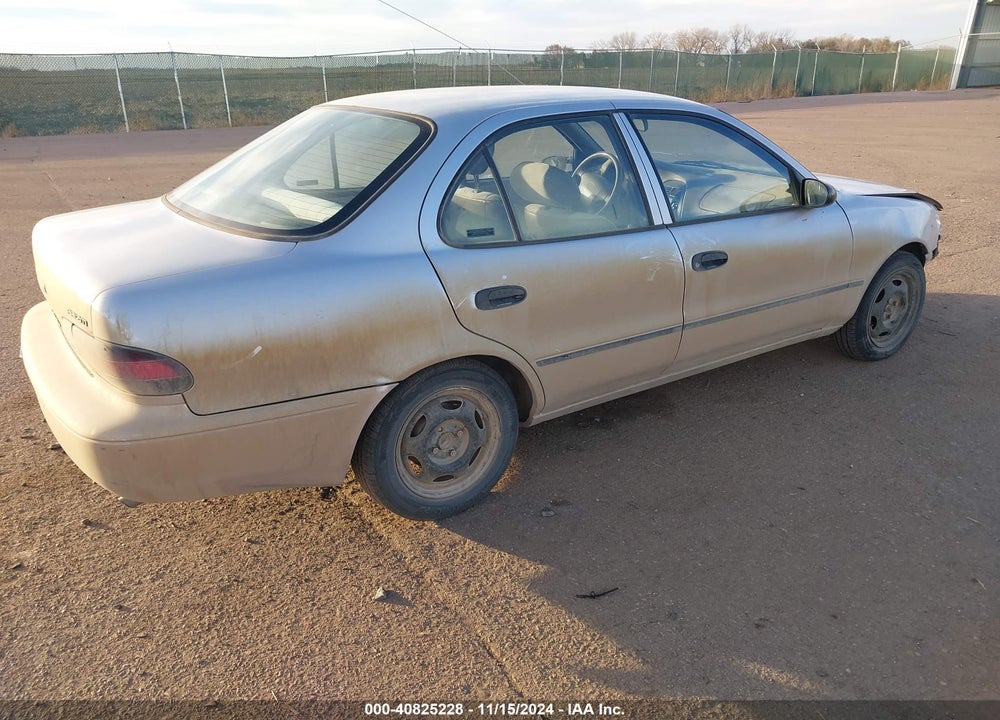 1997 GEO PRIZM VIN: 1Y1SK5263VZ416088