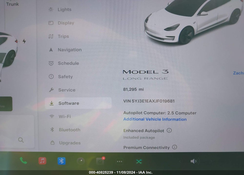 2018 TESLA MODEL 3 LONG RANGE/MID RANGE VIN: 5YJ3E1EAXJF019681
