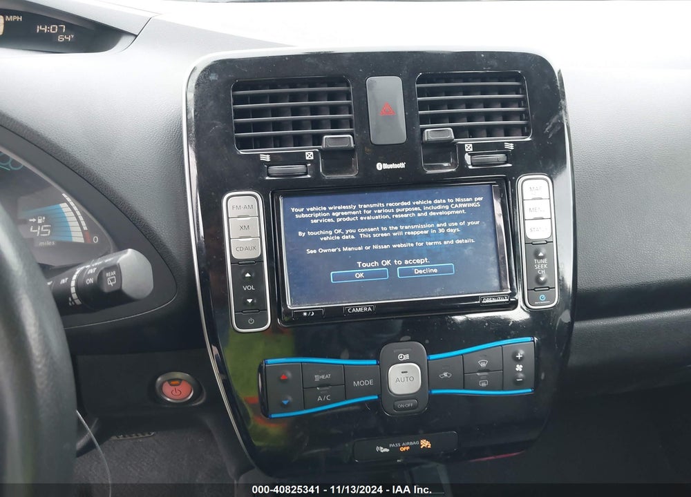 2015 NISSAN LEAF SL VIN: 1N4AZ0CPXFC301424