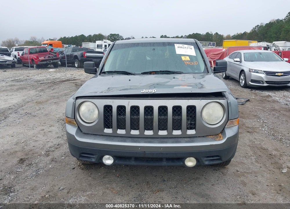2012 JEEP PATRIOT LATITUDE VIN: 1C4NJPFA7CD623351