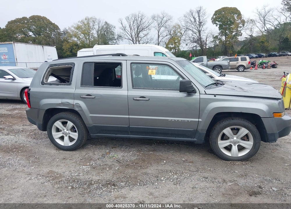 2012 JEEP PATRIOT LATITUDE VIN: 1C4NJPFA7CD623351