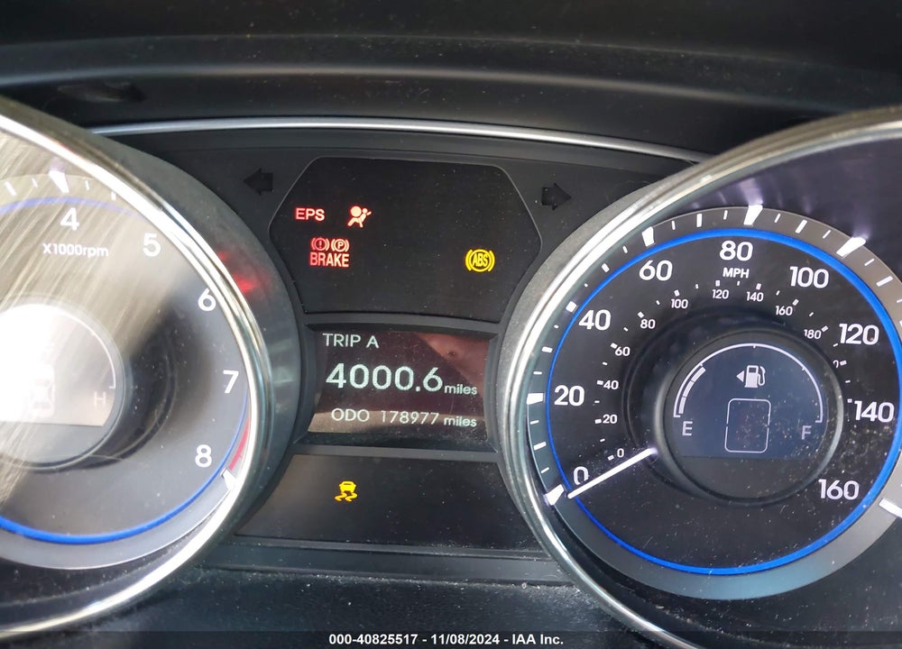 2012 HYUNDAI SONATA SE 2.0T VIN: 5NPEC4AB9CH365532