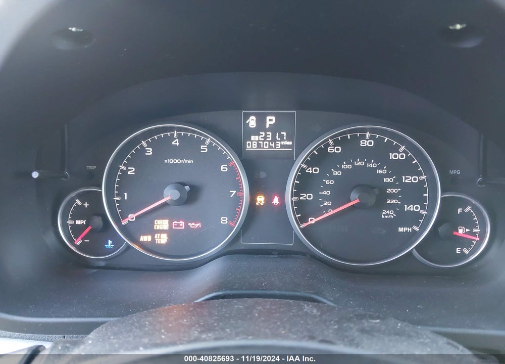 2014 SUBARU OUTBACK 2.5I PREMIUM VIN: 4S4BRBDC6E3322335