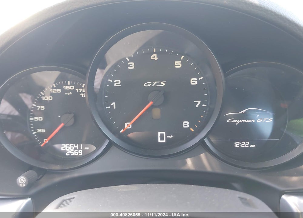2019 PORSCHE 718 CAYMAN GTS VIN: WP0AB2A83KS278171
