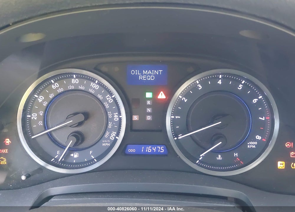 2011 LEXUS IS 250 VIN: JTHBF5C23B5132160