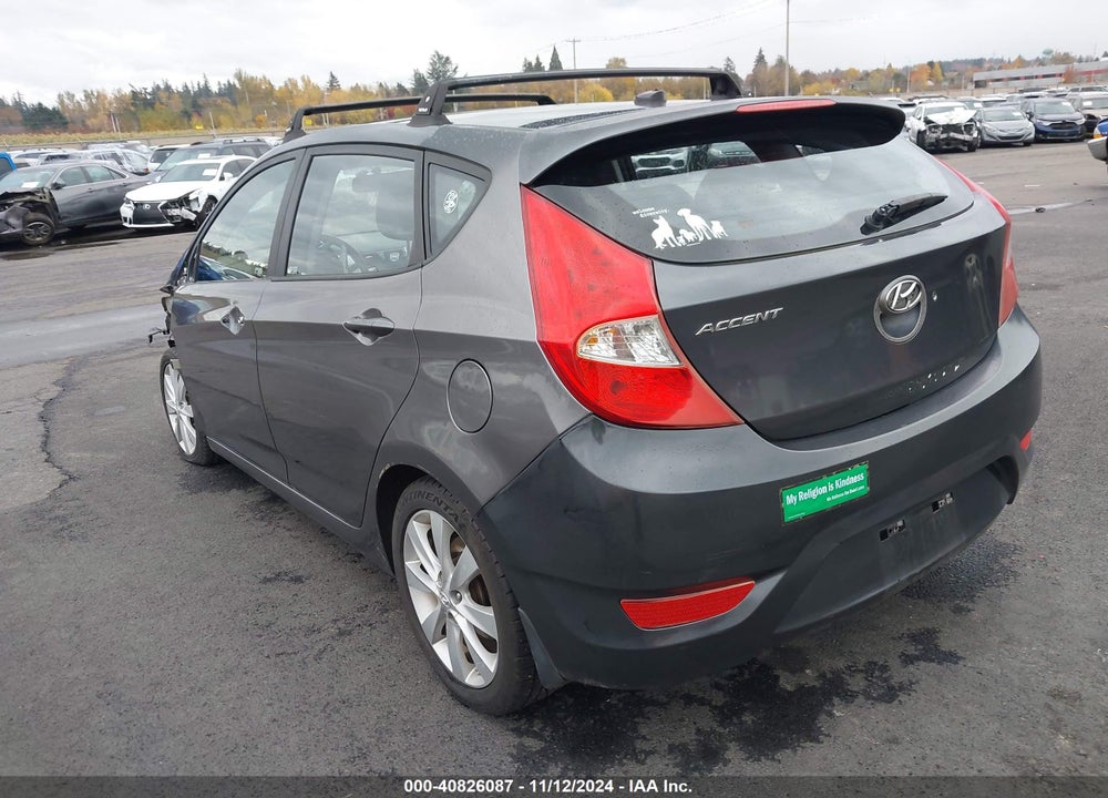 2013 HYUNDAI ACCENT SE VIN: KMHCU5AEXDU067157