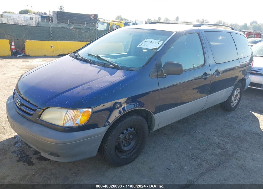 2001 TOYOTA SIENNA LE VIN: 4T3ZF13C81U369638