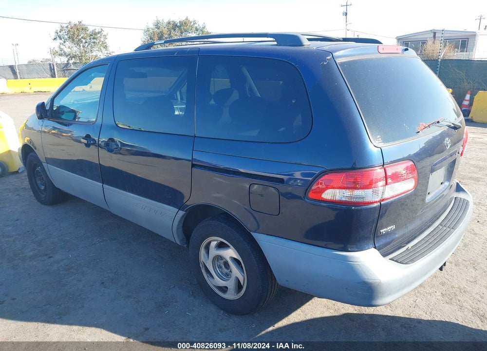 2001 TOYOTA SIENNA LE VIN: 4T3ZF13C81U369638