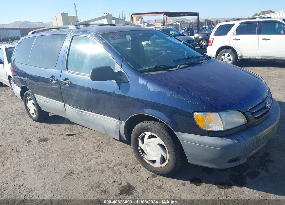 2001 TOYOTA SIENNA LE VIN: 4T3ZF13C81U369638