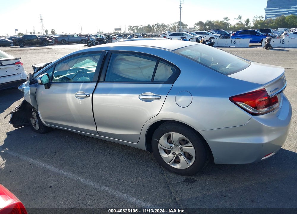 2014 HONDA CIVIC LX VIN: 19XFB2F51EE212214