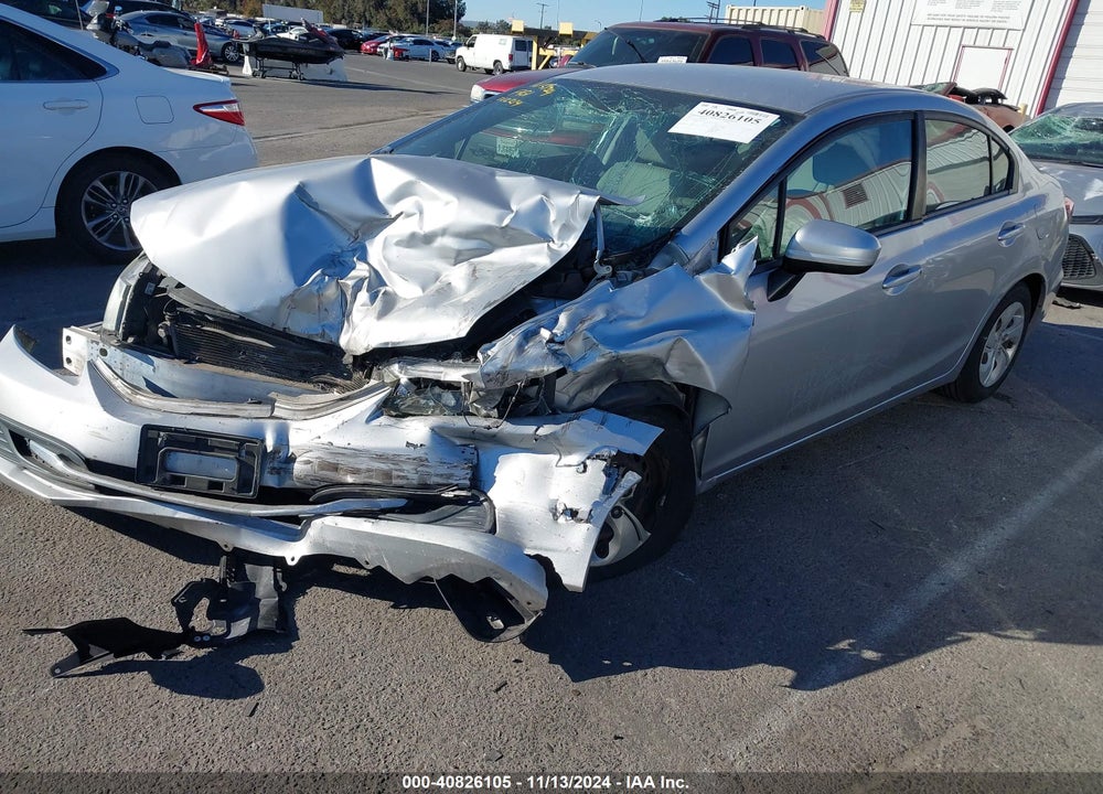 2014 HONDA CIVIC LX VIN: 19XFB2F51EE212214