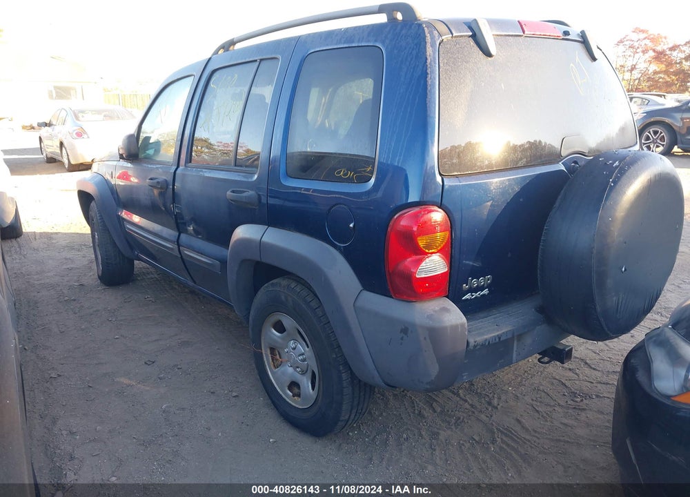 2004 JEEP LIBERTY SPORT VIN: 1J4GL48K34W220779