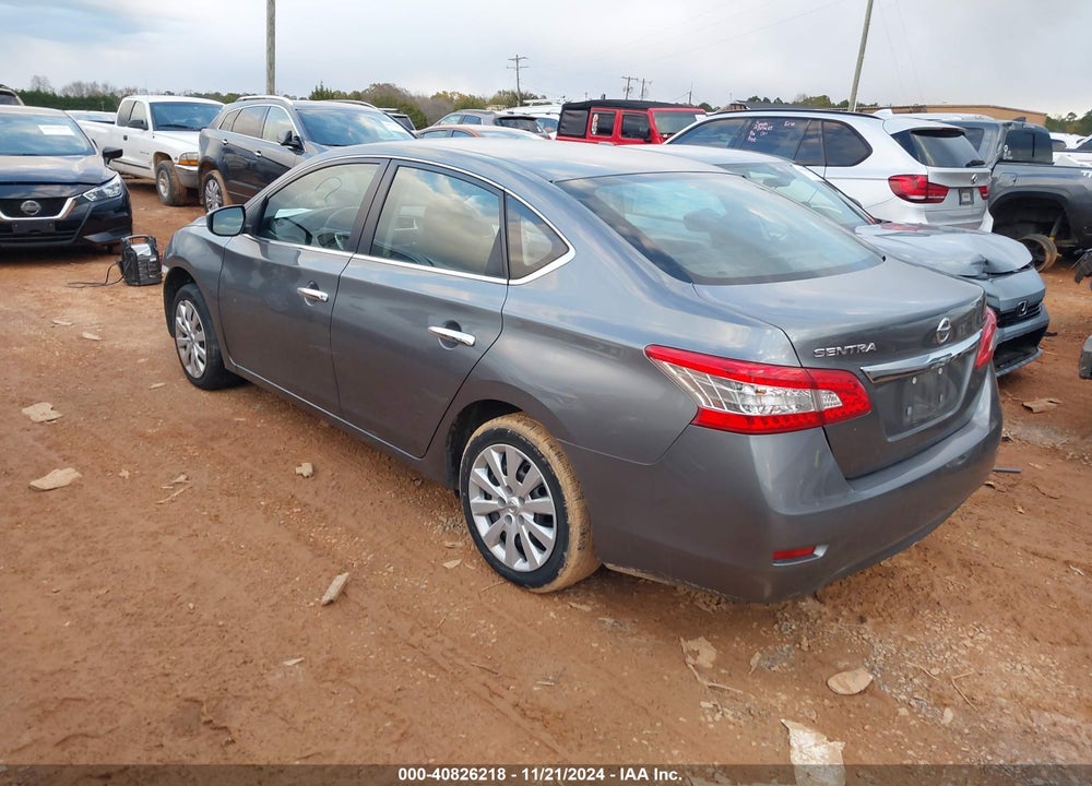2015 NISSAN SENTRA S VIN: 3N1AB7AP8FY343790