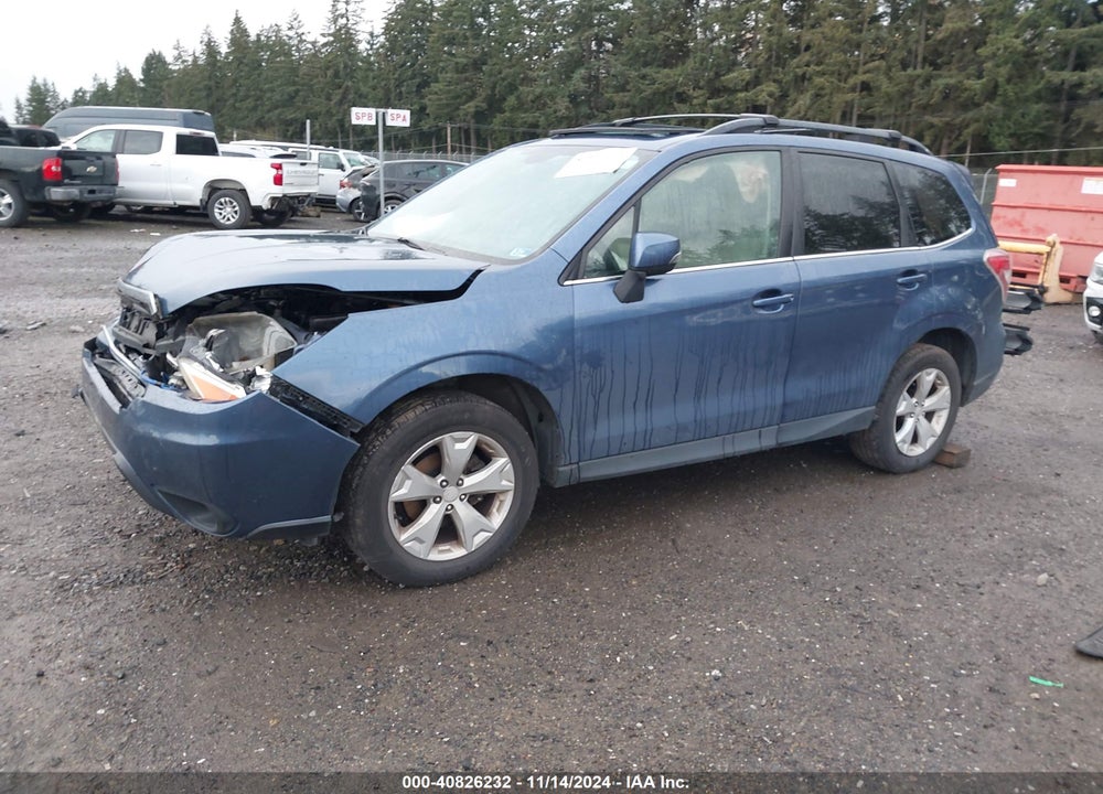2014 SUBARU FORESTER 2.5I TOURING VIN: JF2SJAPCXEH544625